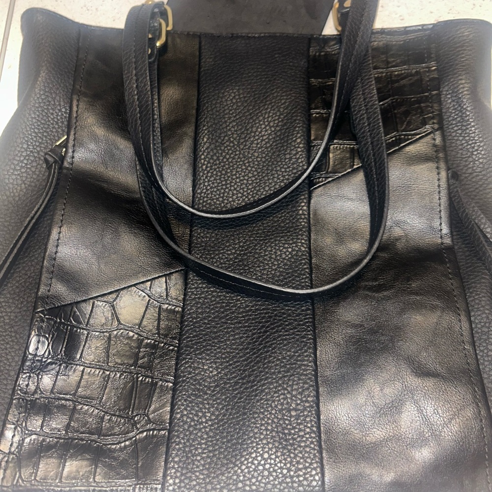 Relic Black Patchwork Tote Bag - image 5